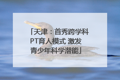 天津：首秀跨学科PT育人模式 激发青少年科学潜能