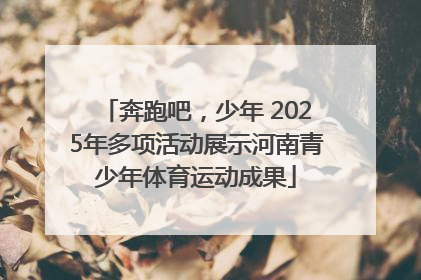 奔跑吧，少年 2025年多项活动展示河南青少年体育运动成果