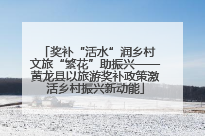 奖补“活水”润乡村 文旅“繁花”助振兴——黄龙县以旅游奖补政策激活乡村振兴新动能