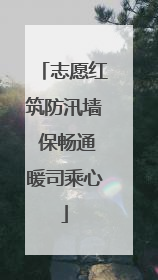 志愿红筑防汛墙 保畅通暖司乘心