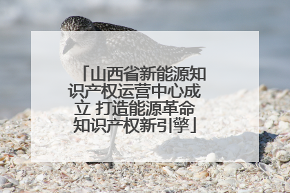 山西省新能源知识产权运营中心成立 打造能源革命知识产权新引擎