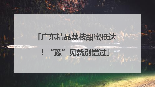广东精品荔枝甜蜜抵达！“豫”见就别错过