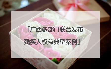 广西多部门联合发布残疾人权益典型案例