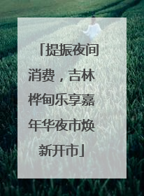 提振夜间消费，吉林桦甸乐享嘉年华夜市焕新开市