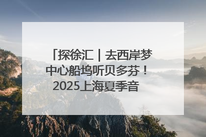 探徐汇｜去西岸梦中心船坞听贝多芬！2025上海夏季音乐节公布节目阵容