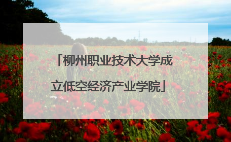 柳州职业技术大学成立低空经济产业学院
