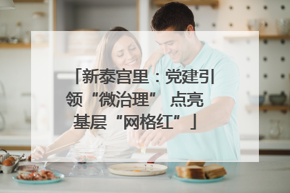 新泰宫里：党建引领“微治理” 点亮基层“网格红”