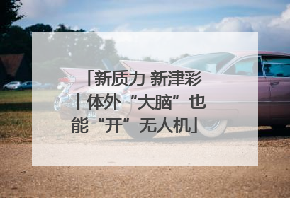 新质力 新津彩丨体外“大脑”也能“开”无人机