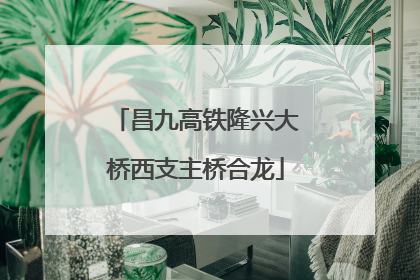 昌九高铁隆兴大桥西支主桥合龙