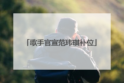 歌手官宣范玮琪补位