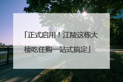 正式启用！江陵这栋大楼吃住购一站式搞定
