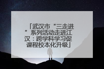 武汉市“三走进”系列活动走进江汉：跨学科学习促课程校本化升级