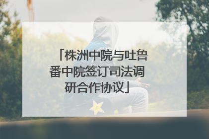 株洲中院与吐鲁番中院签订司法调研合作协议