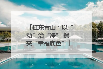 桂东青山：以“动”治“净” 擦亮“幸福底色”