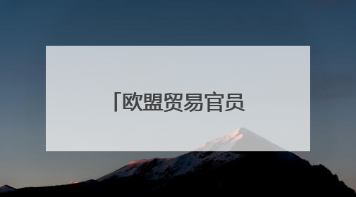 欧盟贸易官员与美国贸易代表举行会谈