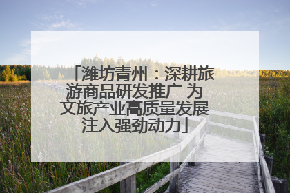 潍坊青州：深耕旅游商品研发推广 为文旅产业高质量发展注入强劲动力