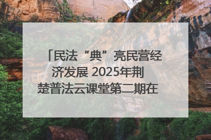 民法“典”亮民营经济发展 2025年荆楚普法云课堂第二期在武汉客厅开讲