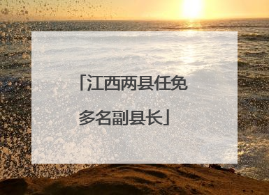 江西两县任免多名副县长
