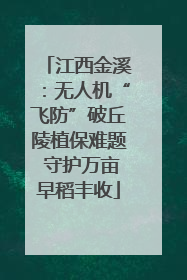 江西金溪：无人机“飞防”破丘陵植保难题 守护万亩早稻丰收