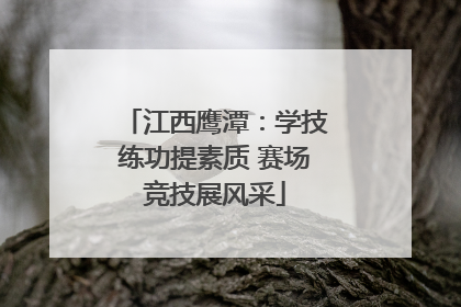 江西鹰潭：学技练功提素质 赛场竞技展风采