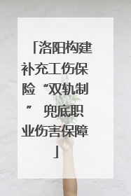 洛阳构建补充工伤保险“双轨制” 兜底职业伤害保障