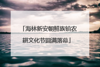 海林新安朝鲜族镇农耕文化节圆满落幕