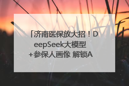 济南医保放大招！DeepSeek大模型+参保人画像 解锁AI医保管家新体验