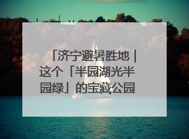 济宁避暑胜地｜这个「半园湖光半园绿」的宝藏公园藏不住了！