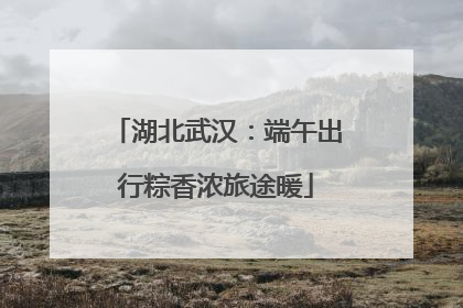 湖北武汉：端午出行粽香浓旅途暖