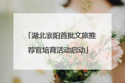 湖北襄阳首批文旅推荐官培育活动启动