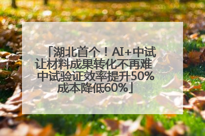 湖北首个！AI+中试让材料成果转化不再难 中试验证效率提升50%成本降低60%