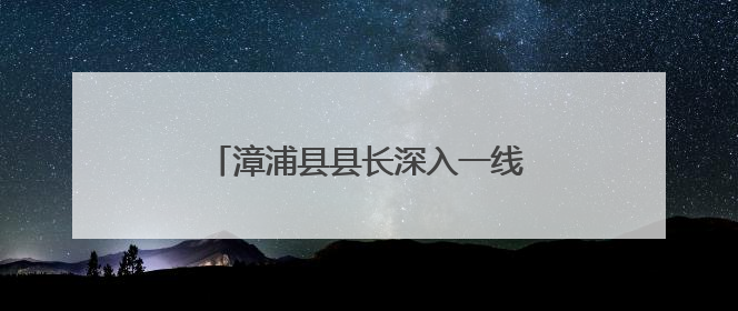 漳浦县县长深入一线调研荔枝产销工作