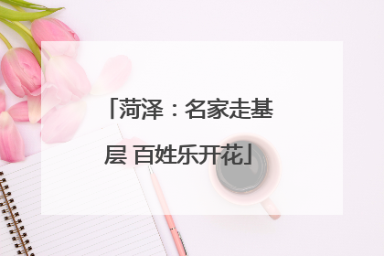 菏泽：名家走基层 百姓乐开花