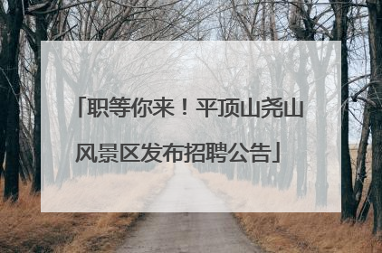 职等你来！平顶山尧山风景区发布招聘公告