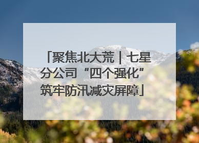 聚焦北大荒｜七星分公司“四个强化”筑牢防汛减灾屏障