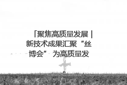 聚焦高质量发展｜新技术成果汇聚“丝博会” 为高质量发展注入新动能