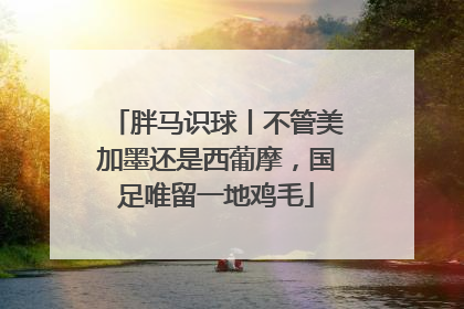 胖马识球丨不管美加墨还是西葡摩，国足唯留一地鸡毛