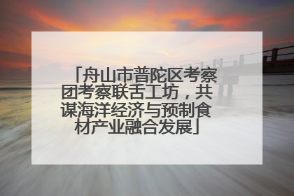 舟山市普陀区考察团考察联舌工坊，共谋海洋经济与预制食材产业融合发展