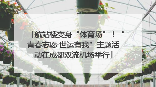 航站楼变身“体育场”！“青春志愿·世运有我”主题活动在成都双流机场举行