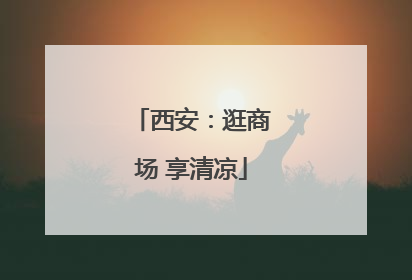 西安：逛商场 享清凉