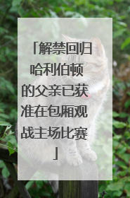 解禁回归 哈利伯顿的父亲已获准在包厢观战主场比赛