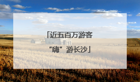 近五百万游客“嗨”游长沙