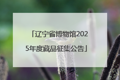辽宁省博物馆2025年度藏品征集公告