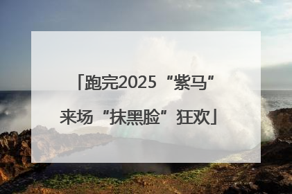跑完2025“紫马” 来场“抹黑脸”狂欢