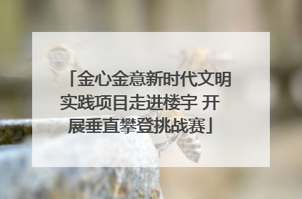 金心金意新时代文明实践项目走进楼宇 开展垂直攀登挑战赛