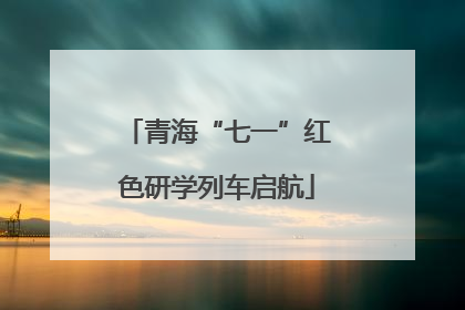 青海“七一”红色研学列车启航