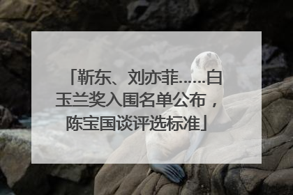 靳东、刘亦菲……白玉兰奖入围名单公布，陈宝国谈评选标准