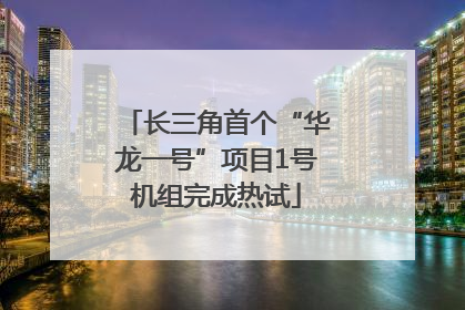 长三角首个“华龙一号”项目1号机组完成热试