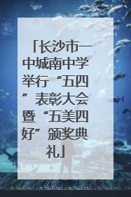长沙市一中城南中学举行“五四”表彰大会暨“五美四好”颁奖典礼