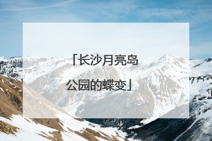 长沙月亮岛公园的蝶变